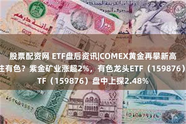 股票配资网 ETF盘后资讯|COMEX黄金再攀新高！为什么建议关注有色？紫金矿业涨超2%，有色龙头ETF（159876）盘中上探2.48%