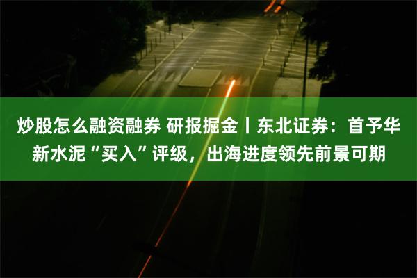 炒股怎么融资融券 研报掘金丨东北证券：首予华新水泥“买入”评级，出海进度领先前景可期